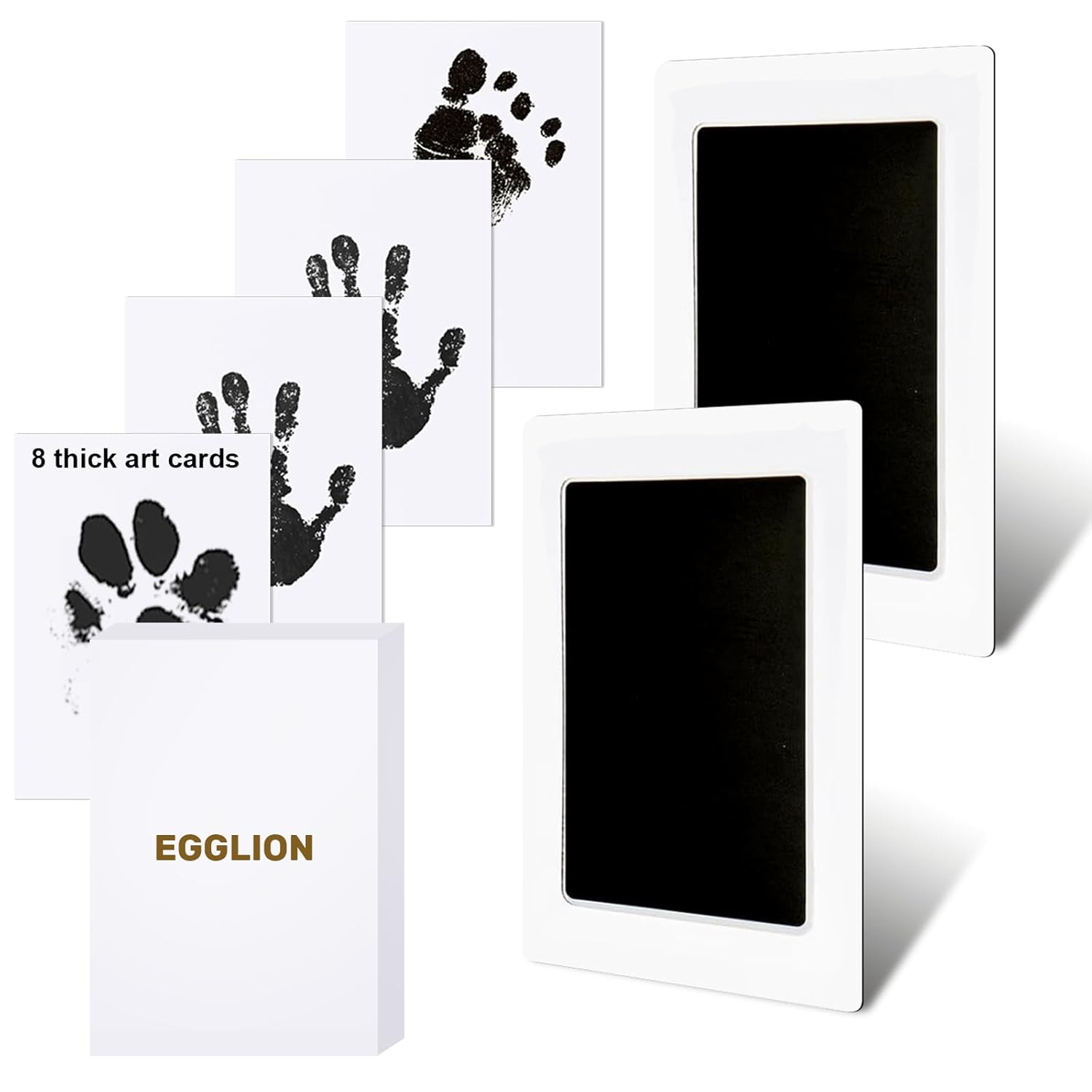 EGGLION 2-Pack Inkless Baby Pet Footprint Kit