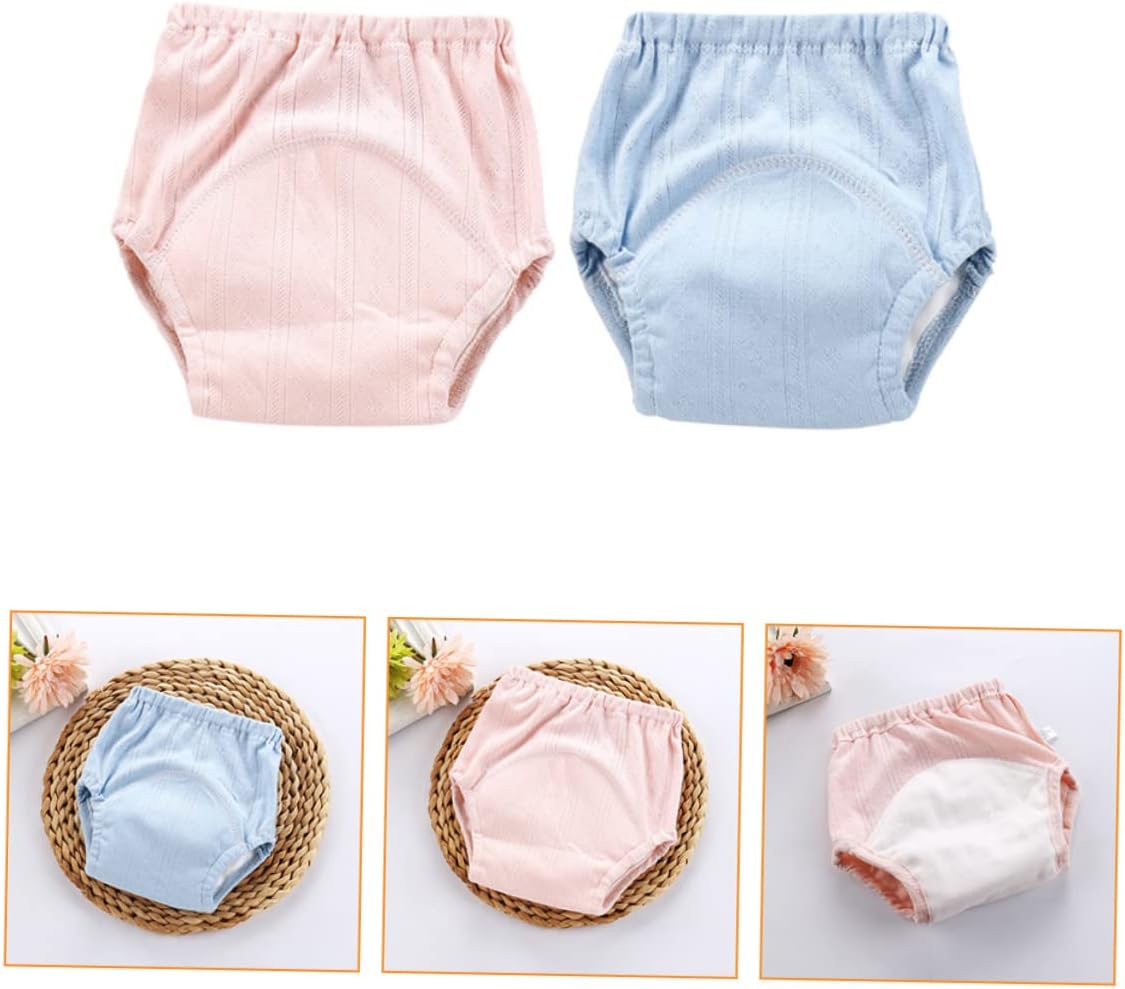 2Pcs Cotton Diaper Covers for Infants Breathable Potty Training Pants