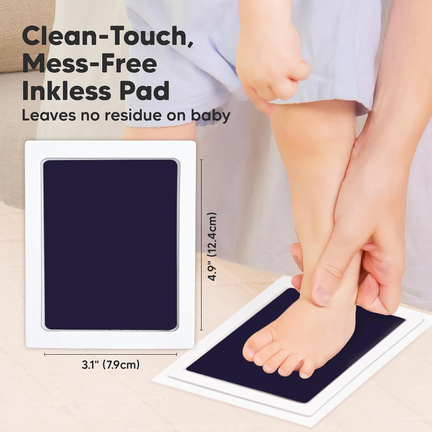 KeaBabies Hand Footprint Kit with Memory Book