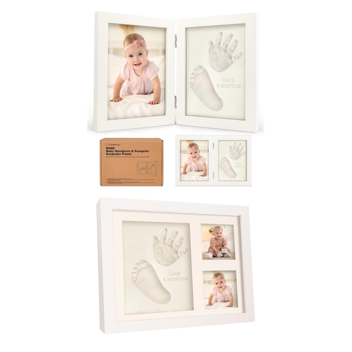 KeaBabies Personalized Baby Keepsake Kit