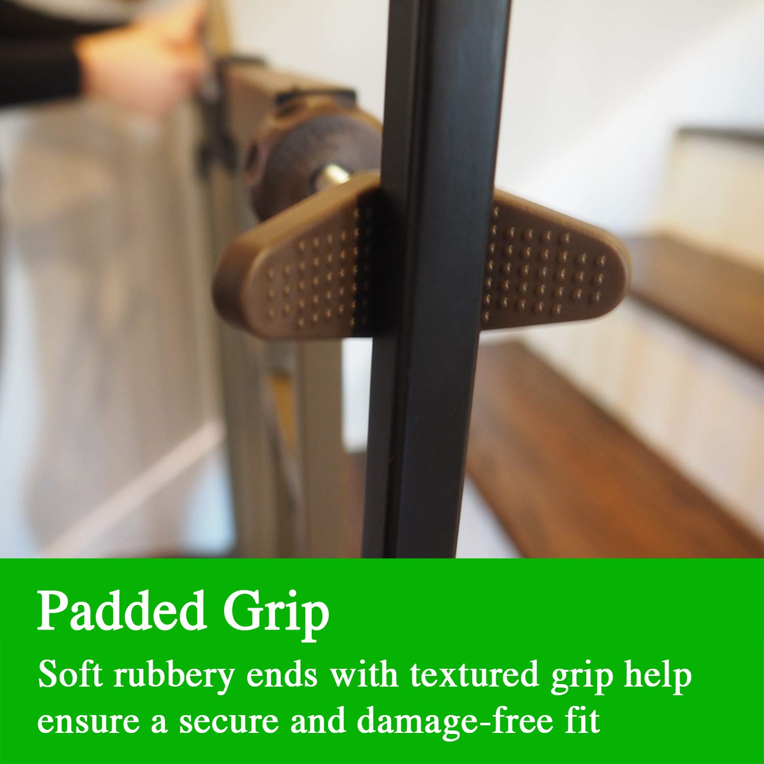 Extra Long M8 Stair Banister Adapter Y-Spindle Rods 2 Pack for Baby Gates