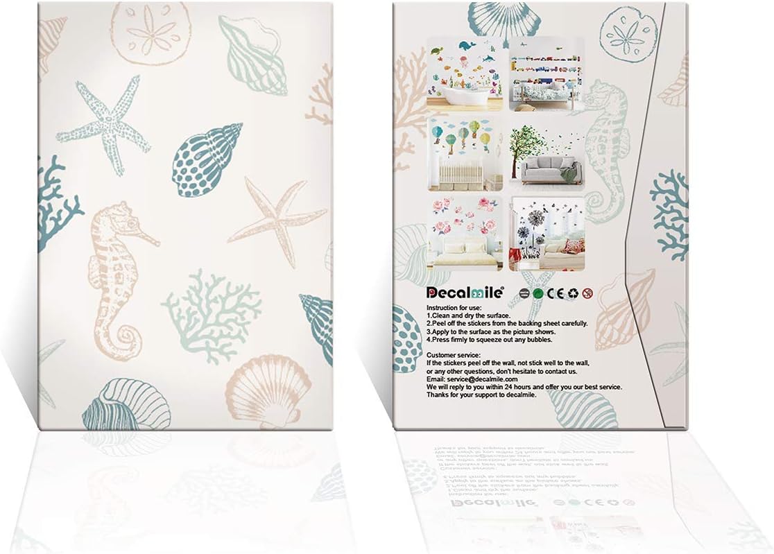 Decalmile Sea Turtles Wall Stickers Under The Sea Decor