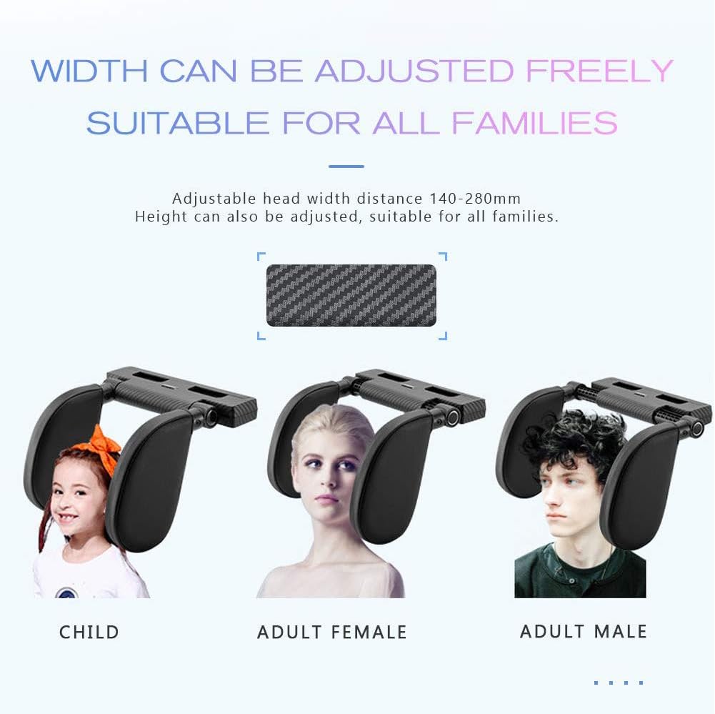 Car Headrest Pillow with 180 Degree Adjustment for Kids and Adults