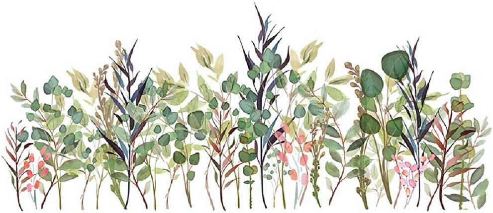 Amaonm Removable Green Plants Wall Decal Decor