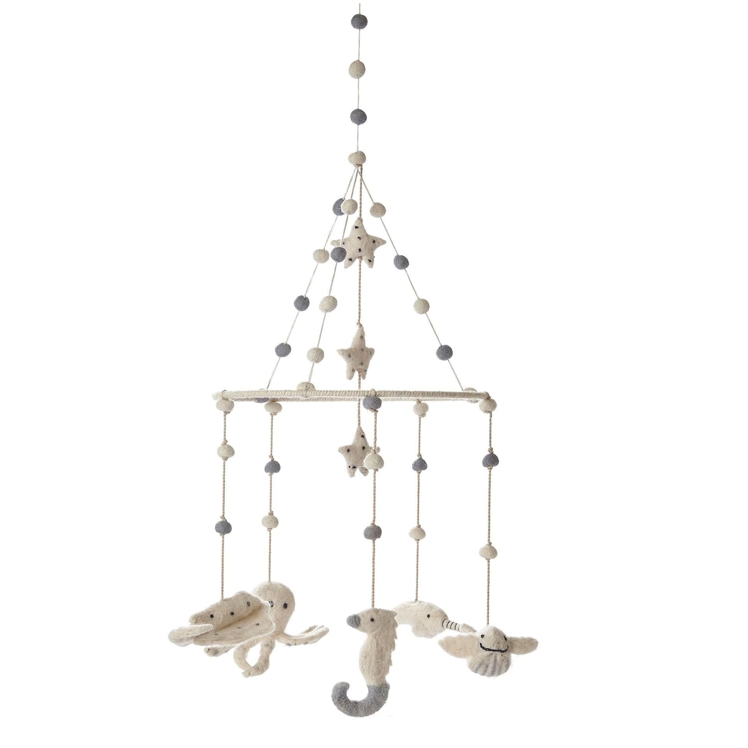 Pehr Classic Wool Felt Baby Mobile - Life Aquatic
