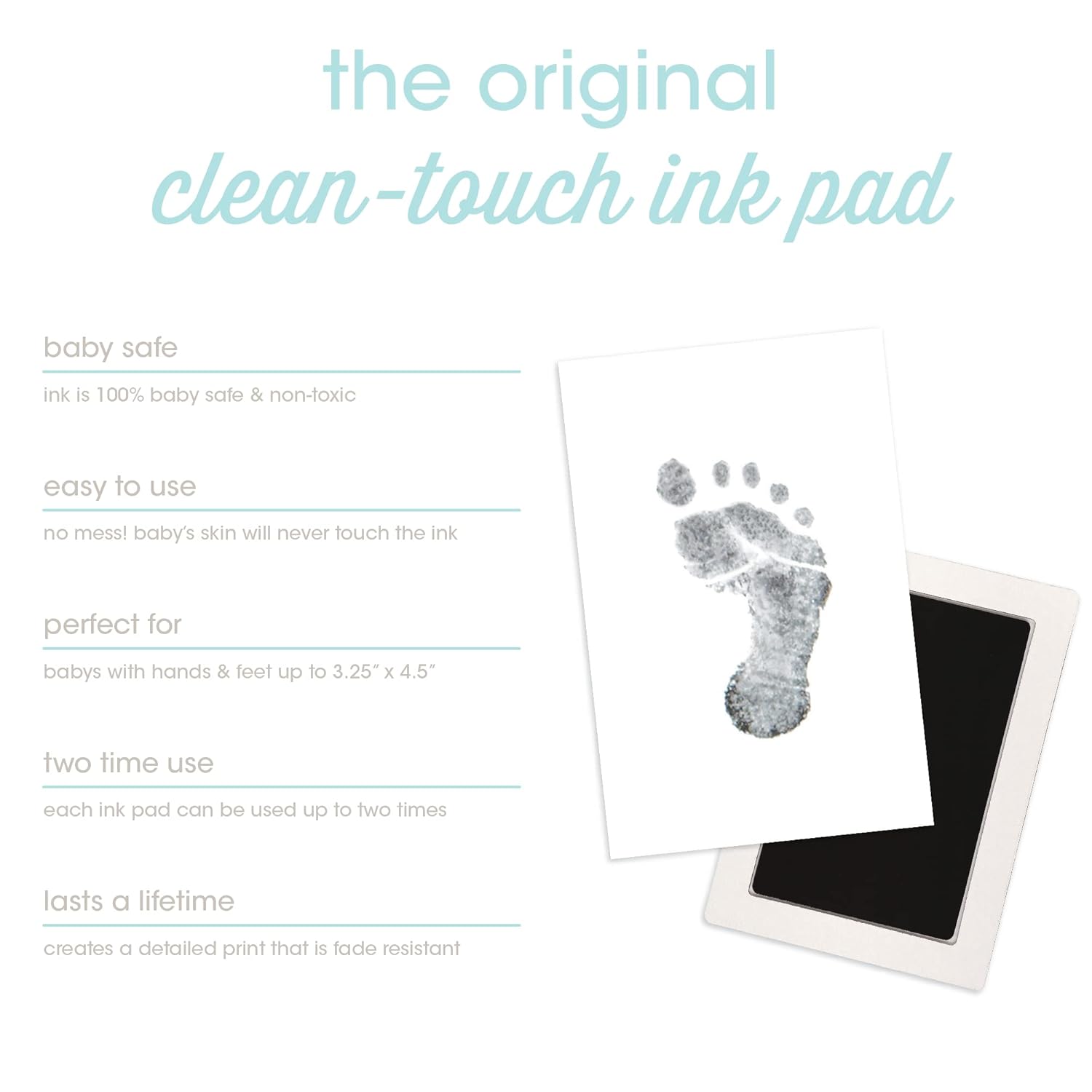 Pearhead ML Clean-Touch Baby Ink Pad Pack of 2