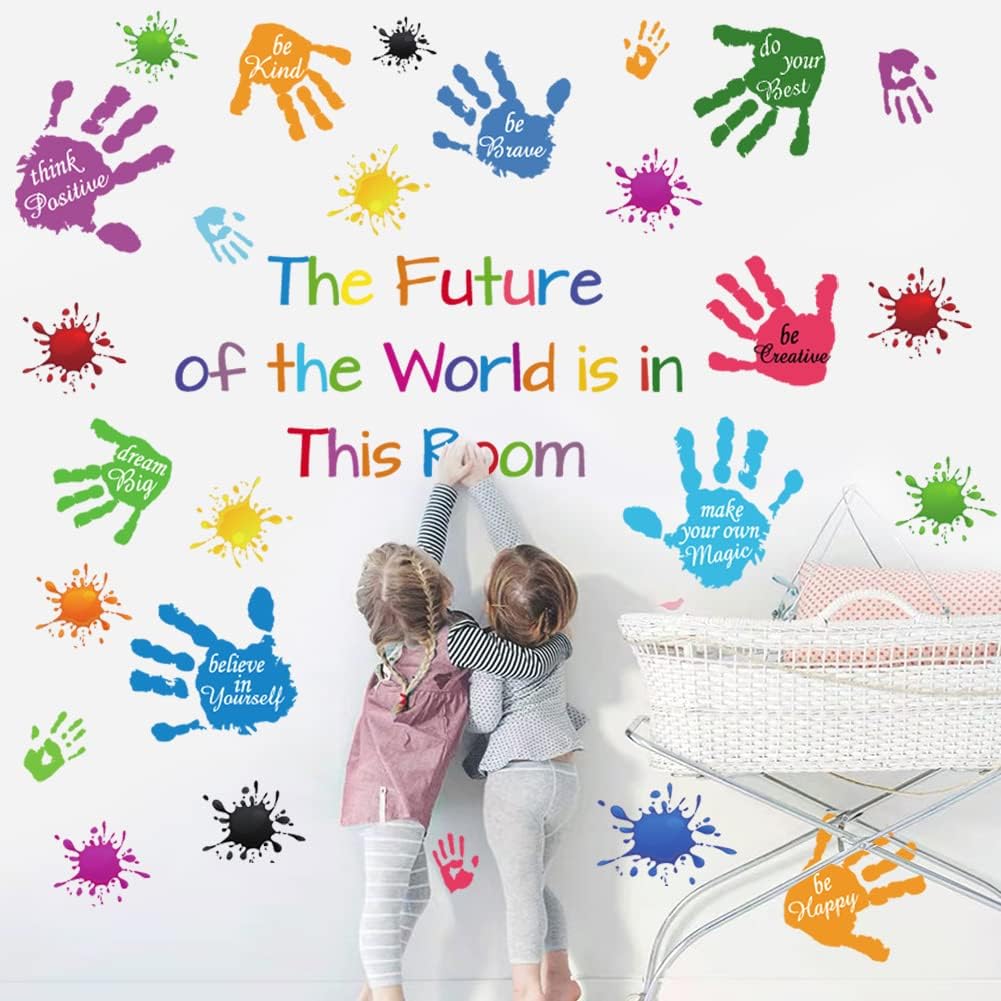 Colorful Inspirational Wall Decals for Kids Bedroom and Nursery Decor