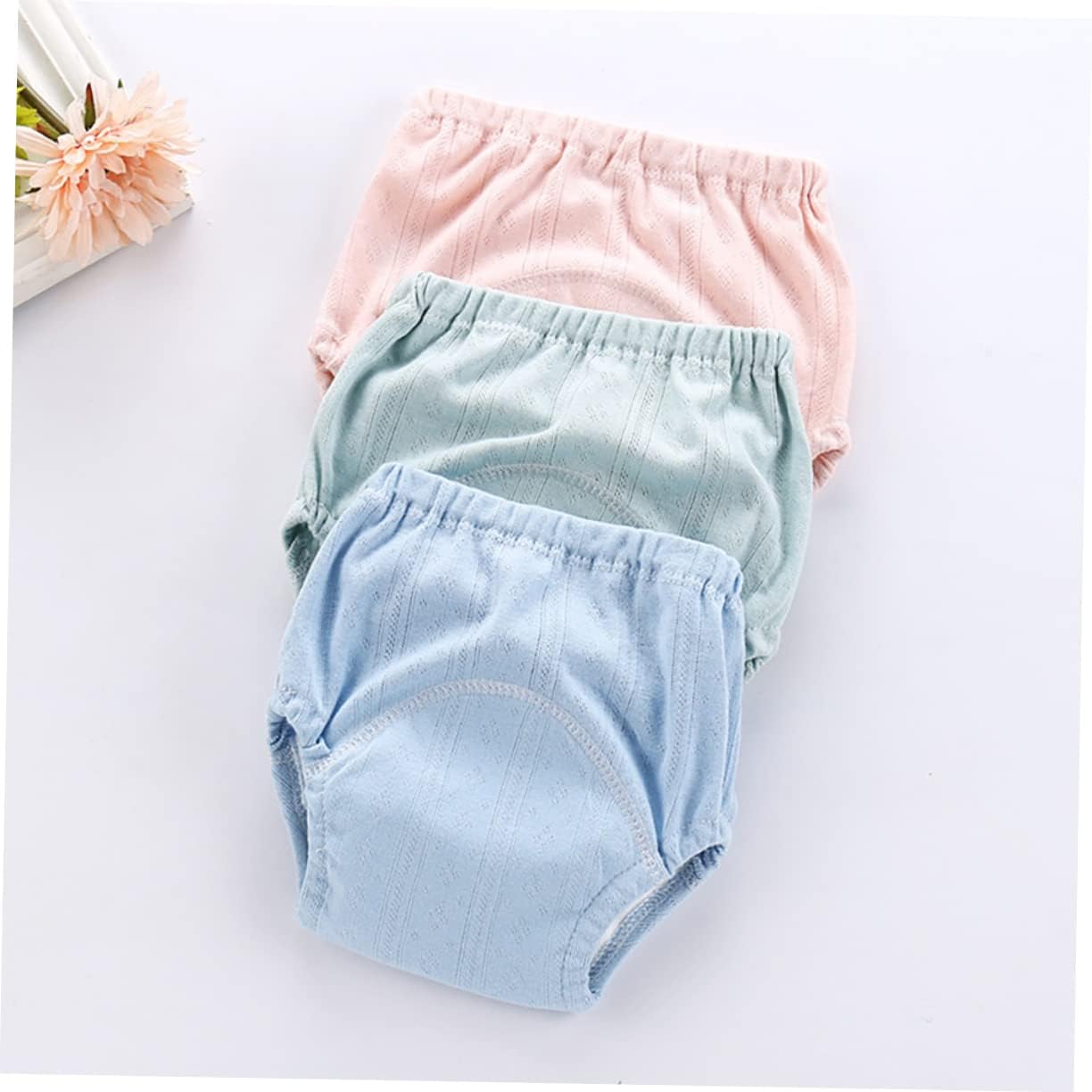 Totority 2 Pcs Baby Cotton Training Pants Flexible Fit