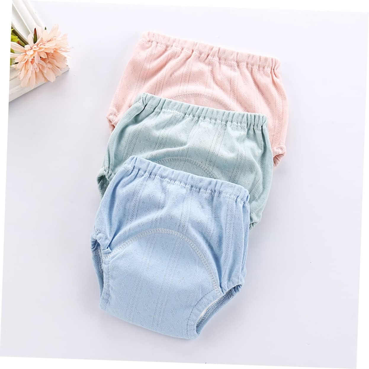 Baby Training Pants 2pcs Comfortable Cotton Material Easy to Wear
