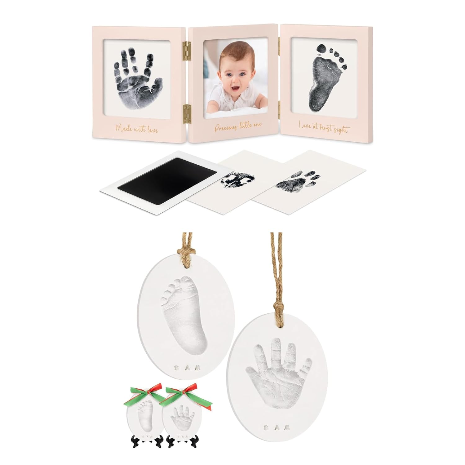 KeaBabies Inkless Handprint Footprint Keepsake Kit 1