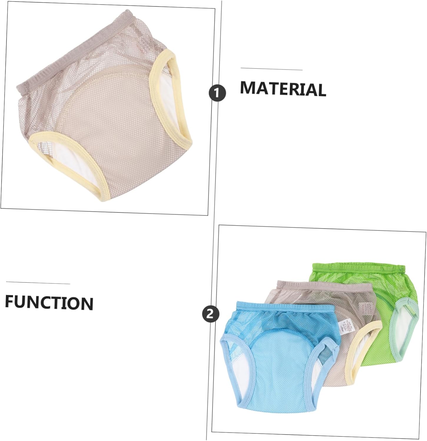 ORFOFE Potty Training Pants for Boys 3pcs Cotton Leak Proof