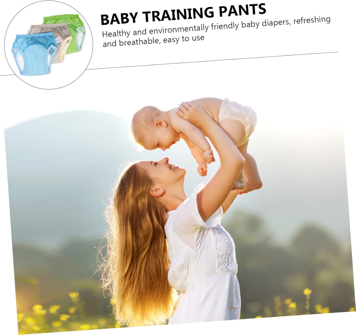 Toddler Potty Training Underwear for Boys Reusable Leak-Proof Adjustable Size