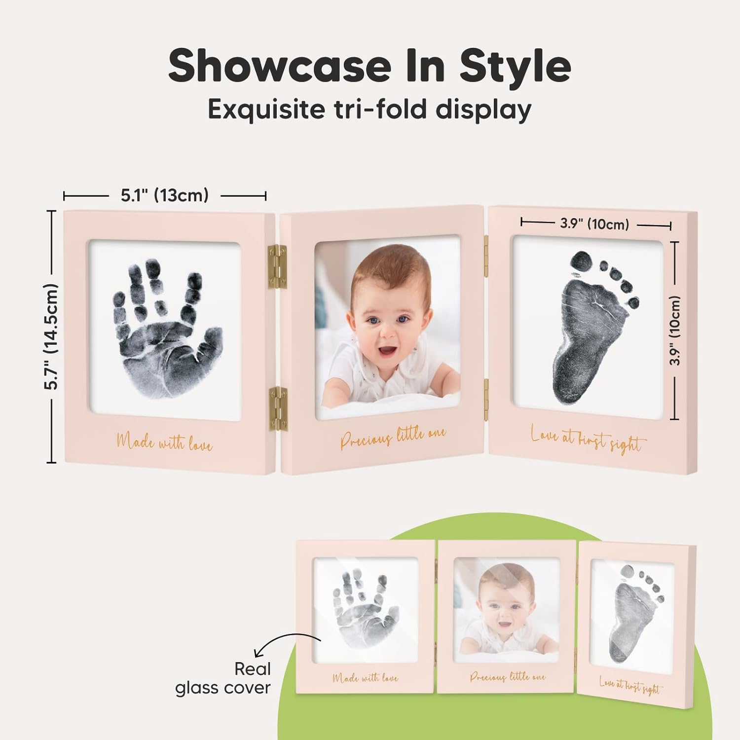 KeaBabies Inkless Handprint Footprint Keepsake Kit 1