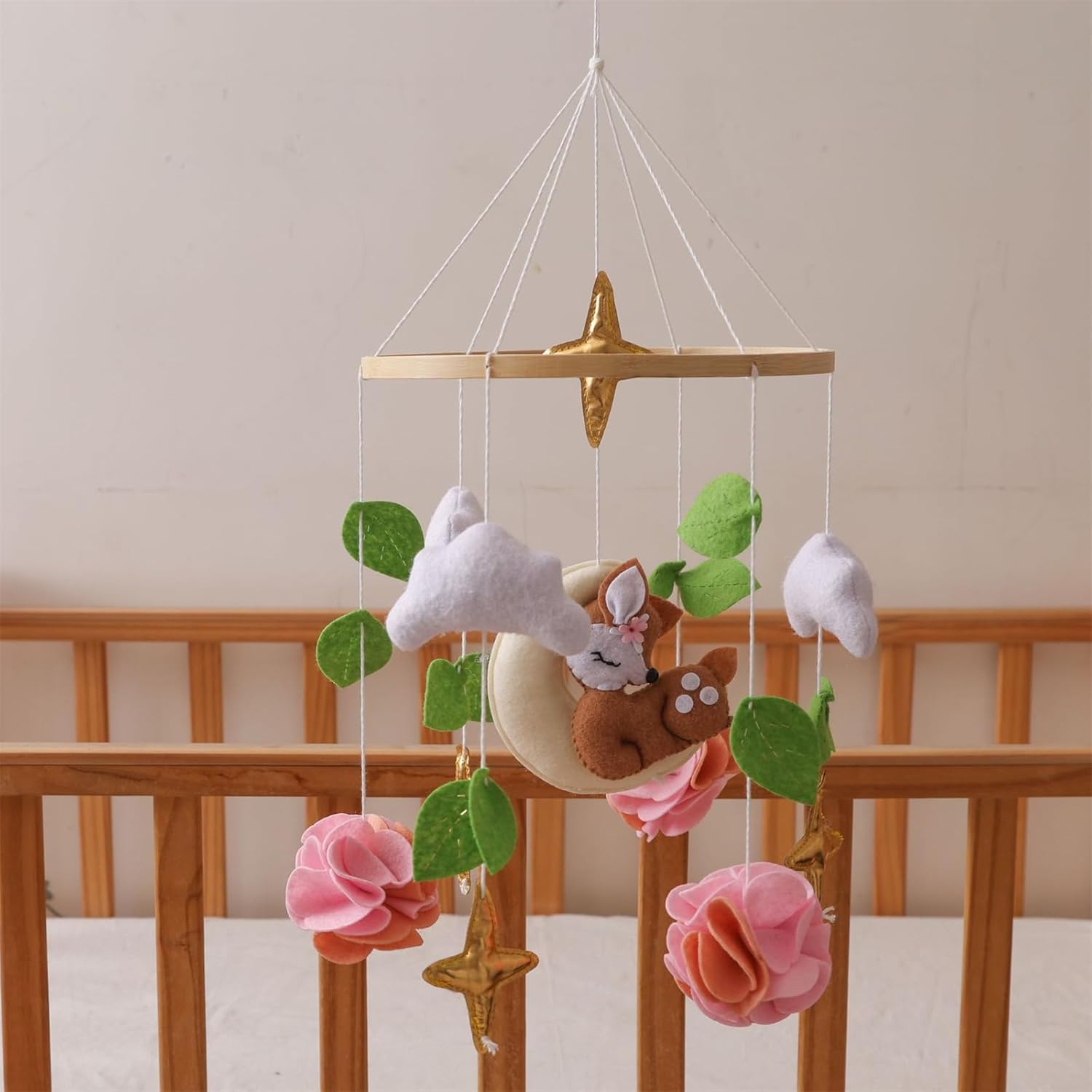 Bohemian Animal Mobile for Newborn Baby Crib Decor
