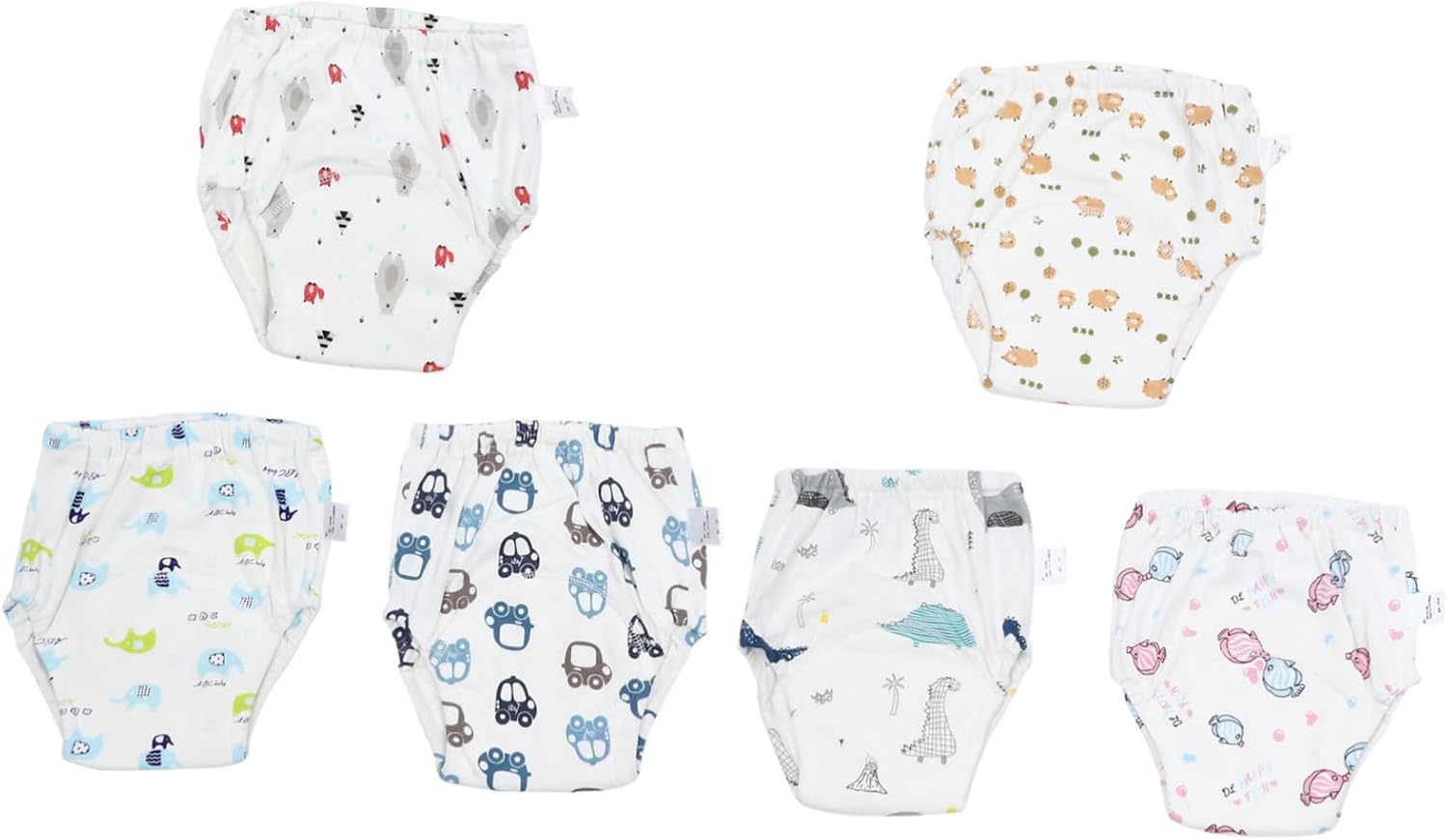 CIMAXIC Baby Training Pants Set 6 Pieces