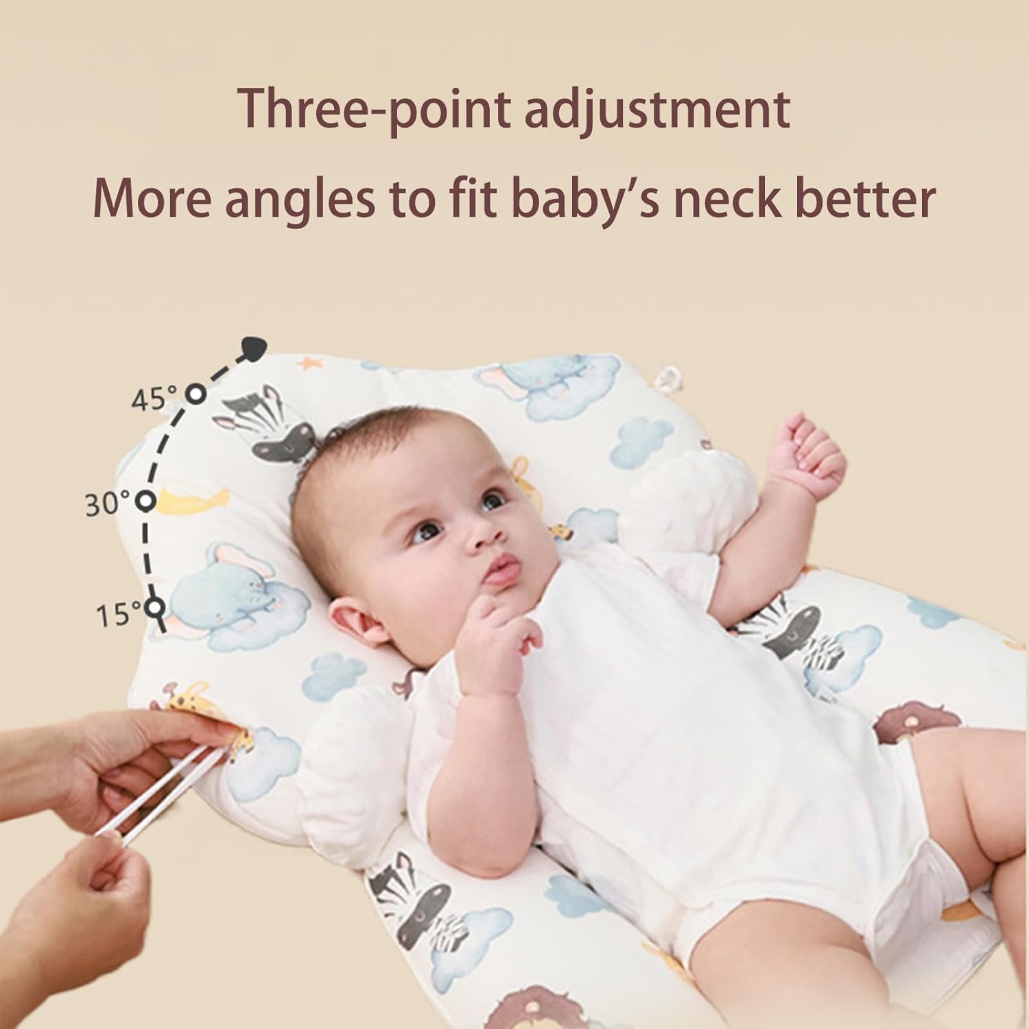 Adjustable Wedge Pillow for Newborns Travel-Friendly