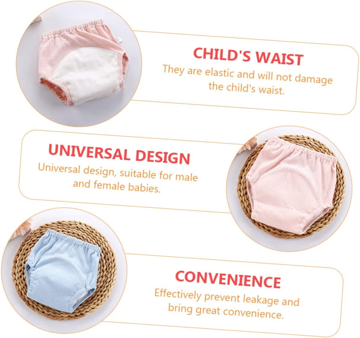 VICASKY 2 Pack Toddler Potty Training Underwear Training Pants