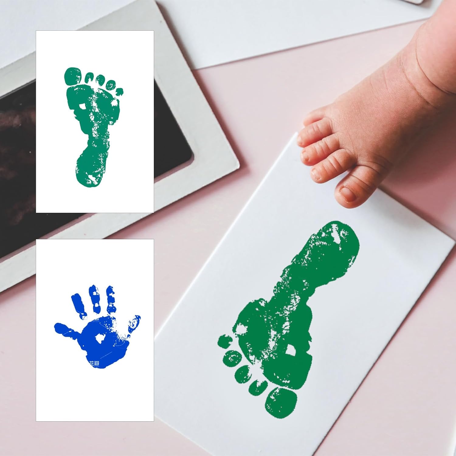 4-Pack Baby Footprint Kits for Newborns and Small Animals