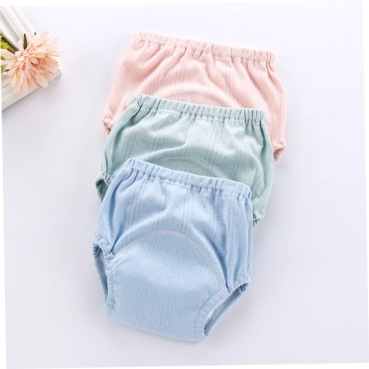 2Pcs Cotton Diaper Covers for Infants Breathable Potty Training Pants