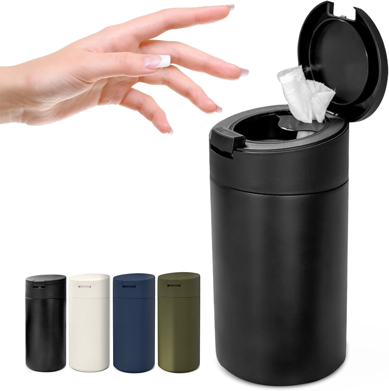 Extra Large Refillable Disinfecting Wipes Dispenser Black