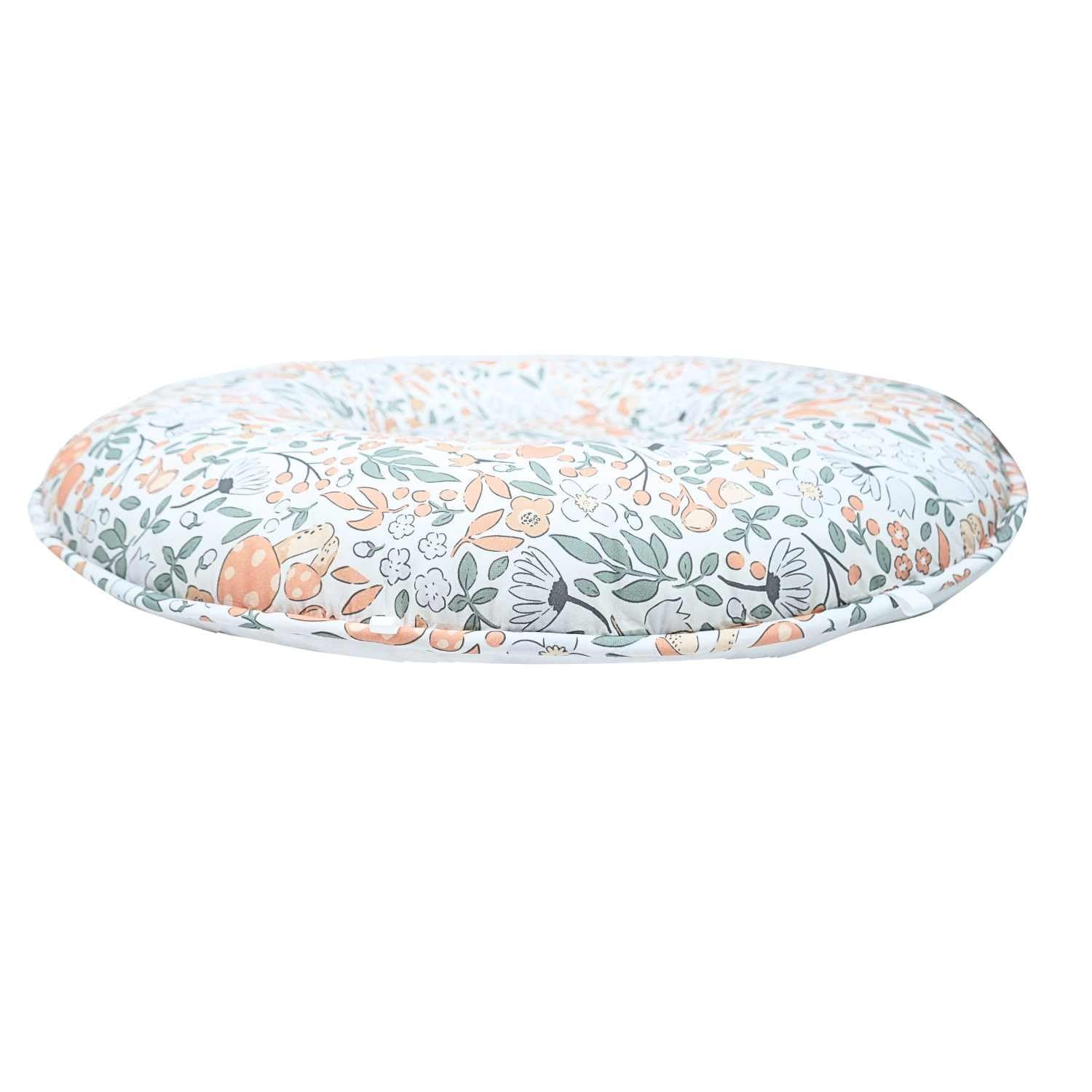 Pello Multi-use Luxe Toddler Floor Pillow Play Mat Lounger White Floral