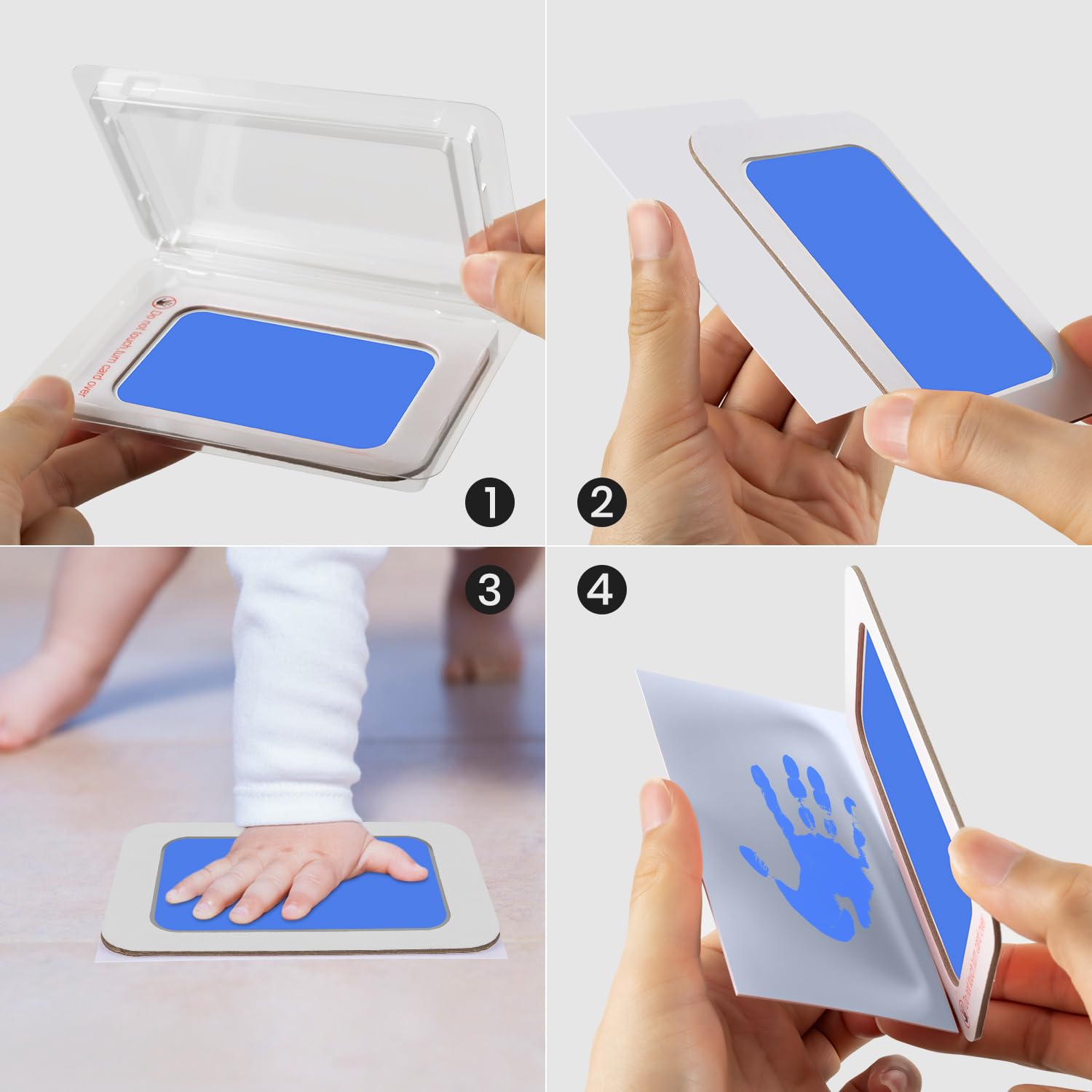 Inkless Baby Handprint and Footprint Kit Blue