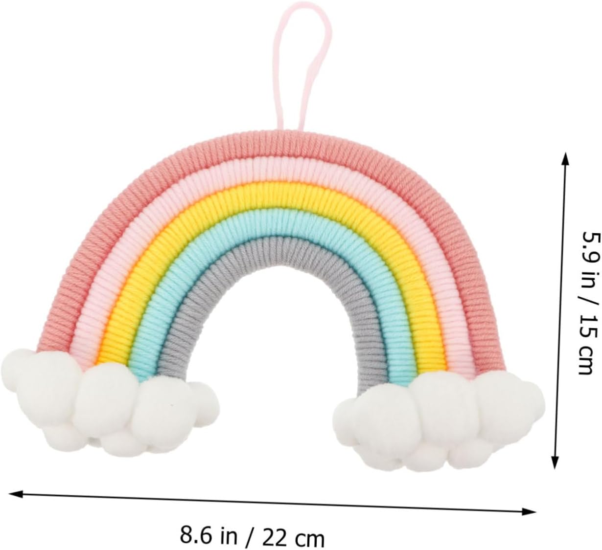 YARNOW Cloud Rainbow Wall Decor Woven Ornament