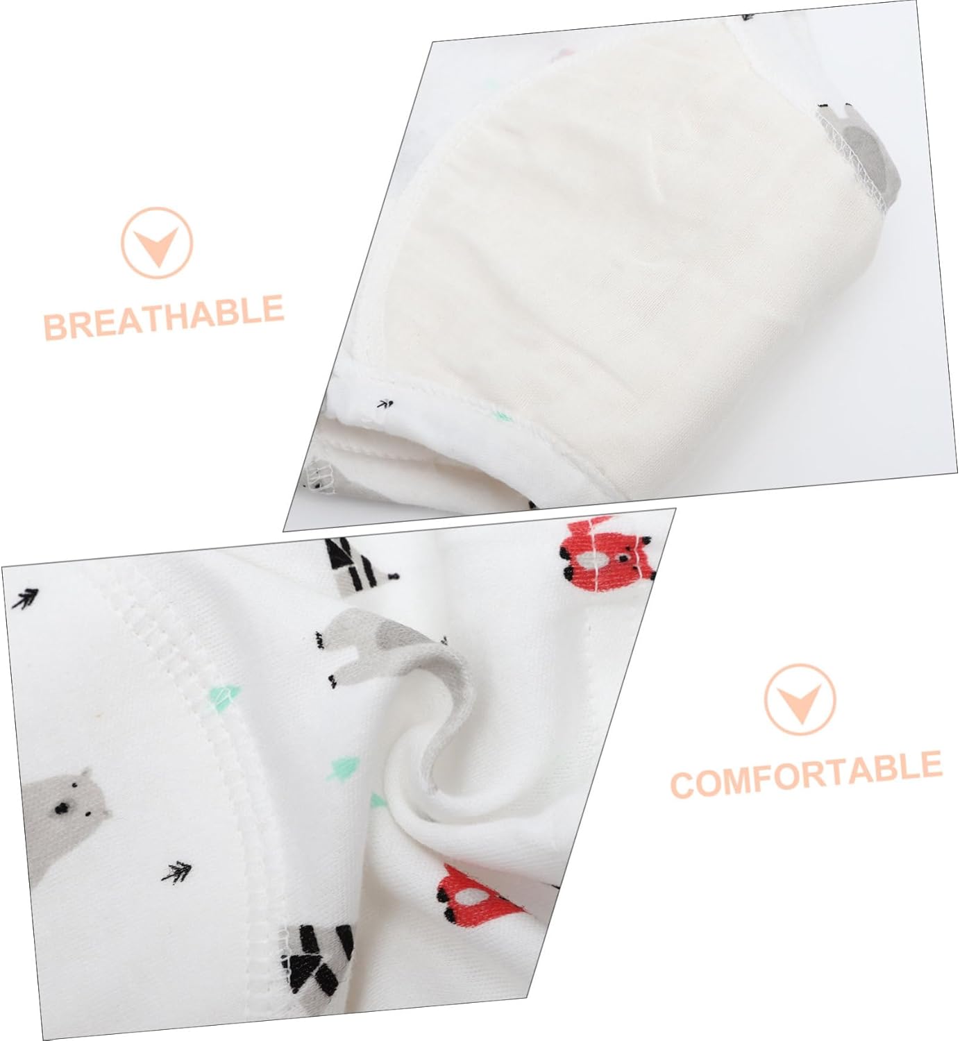GARVALON 6 Pcs 4 Layer Reusable Training Pants
