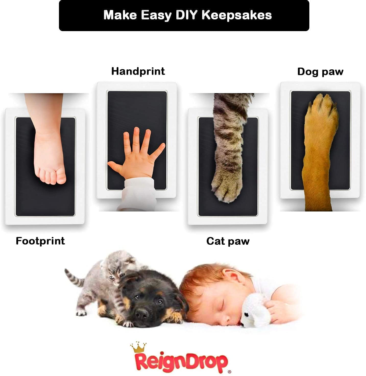 ReignDrop Inkless Large Clean Touch Ink Pad Kit