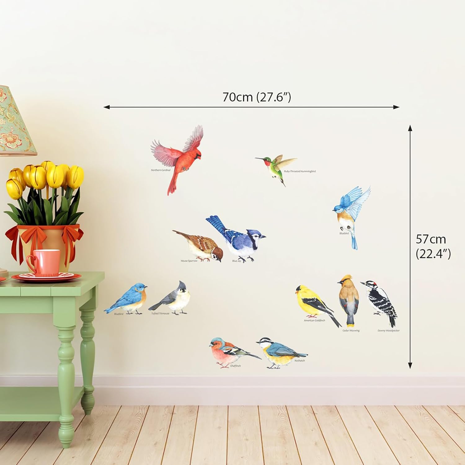 DECOWALL DS2-8042 Little Birds Wall Stickers