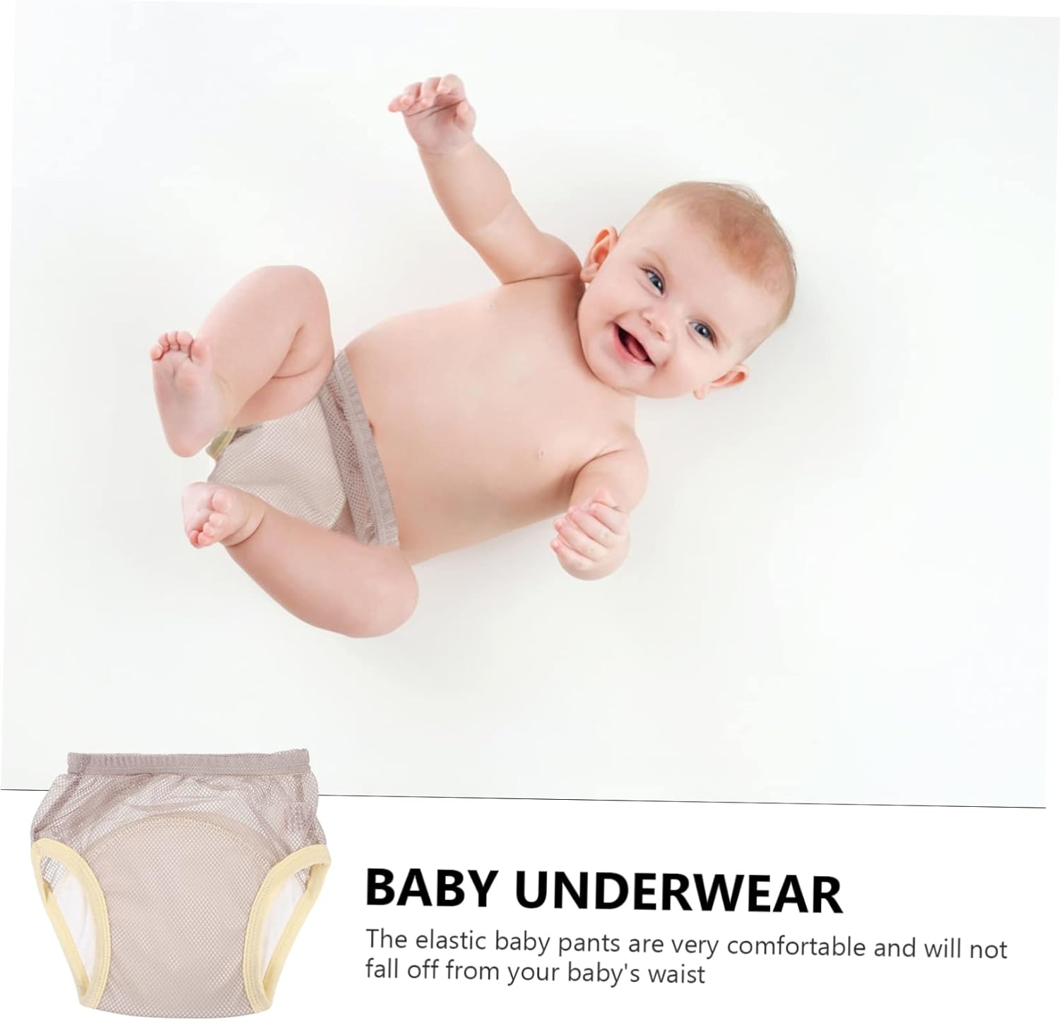 ANDRESLAD Potty Training Underwear 3pcs Toddler Potty Pants for Baby Boys Breathable Cotton Training Pants