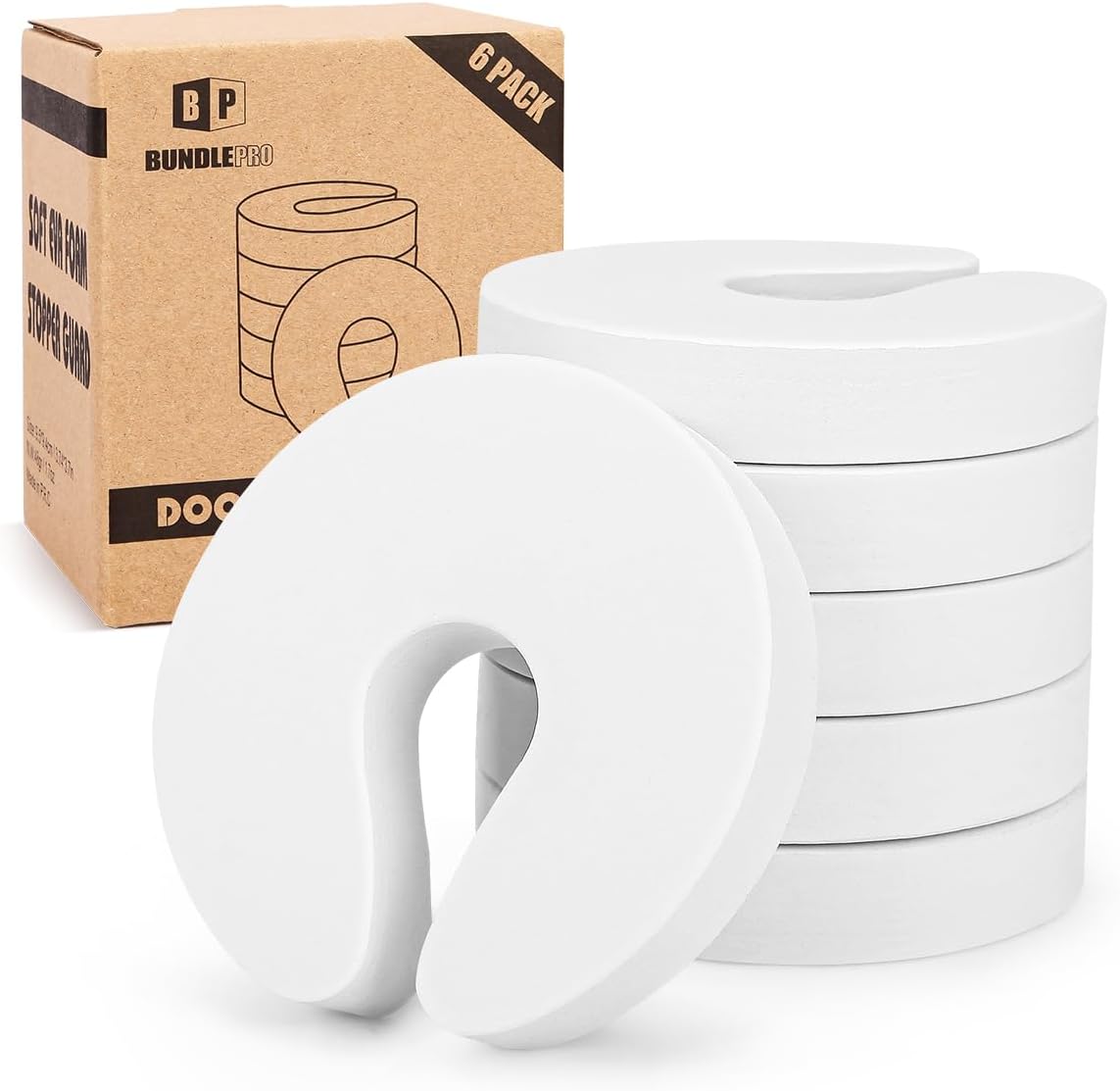 Pack of 6 Door Pinch Guards Child Proof Door Stopper Prevents Fingers Injury Safe for Baby Pets