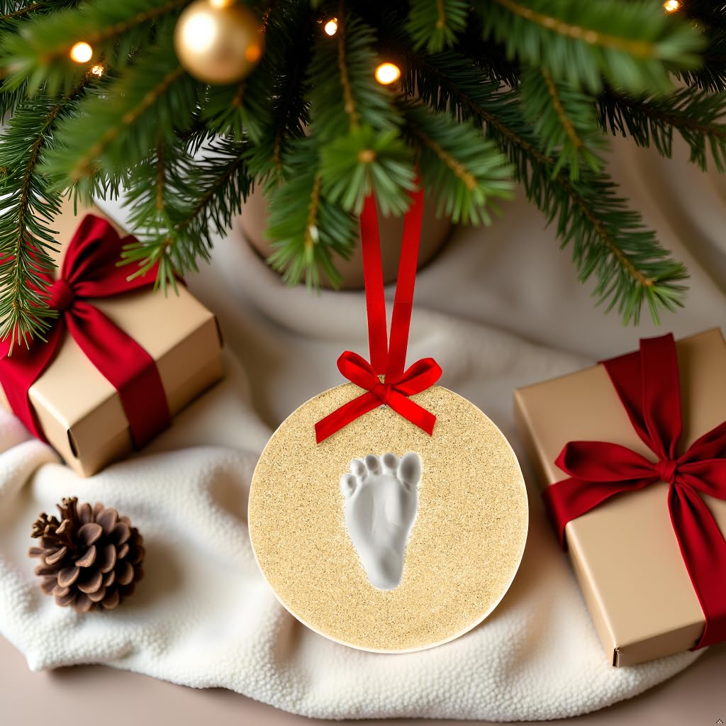Babys First Christmas Gold Glitter Ornament Kit