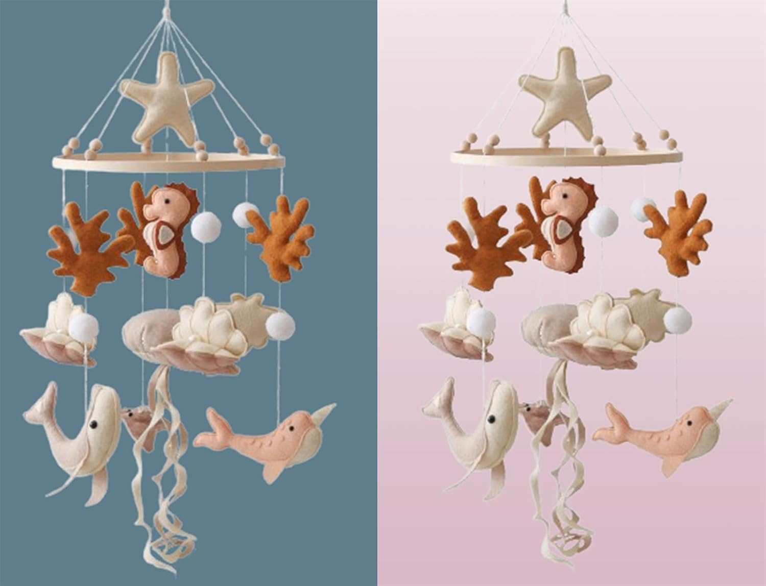 Ocean Life Theme Crib Mobile for Baby Boys Girls