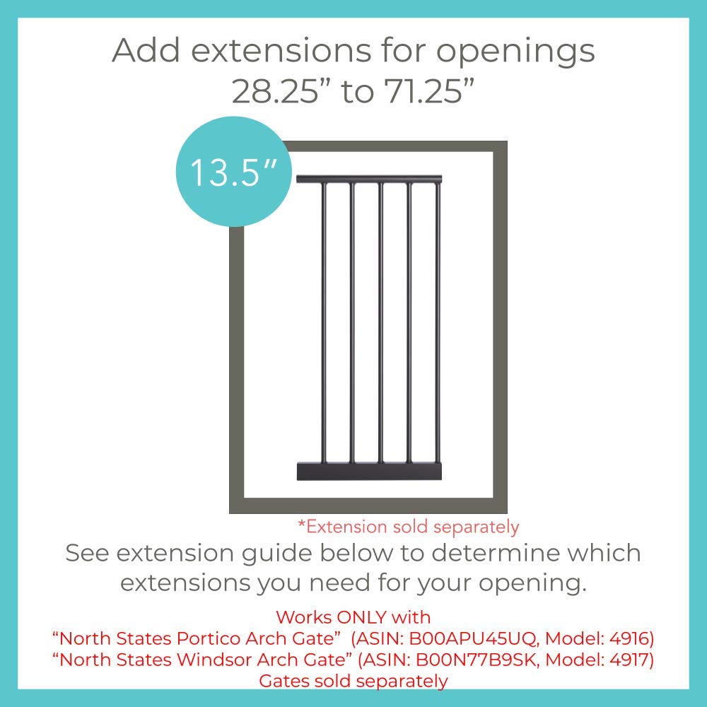Toddleroo 5 Bar Extension for Portico Arch Gate