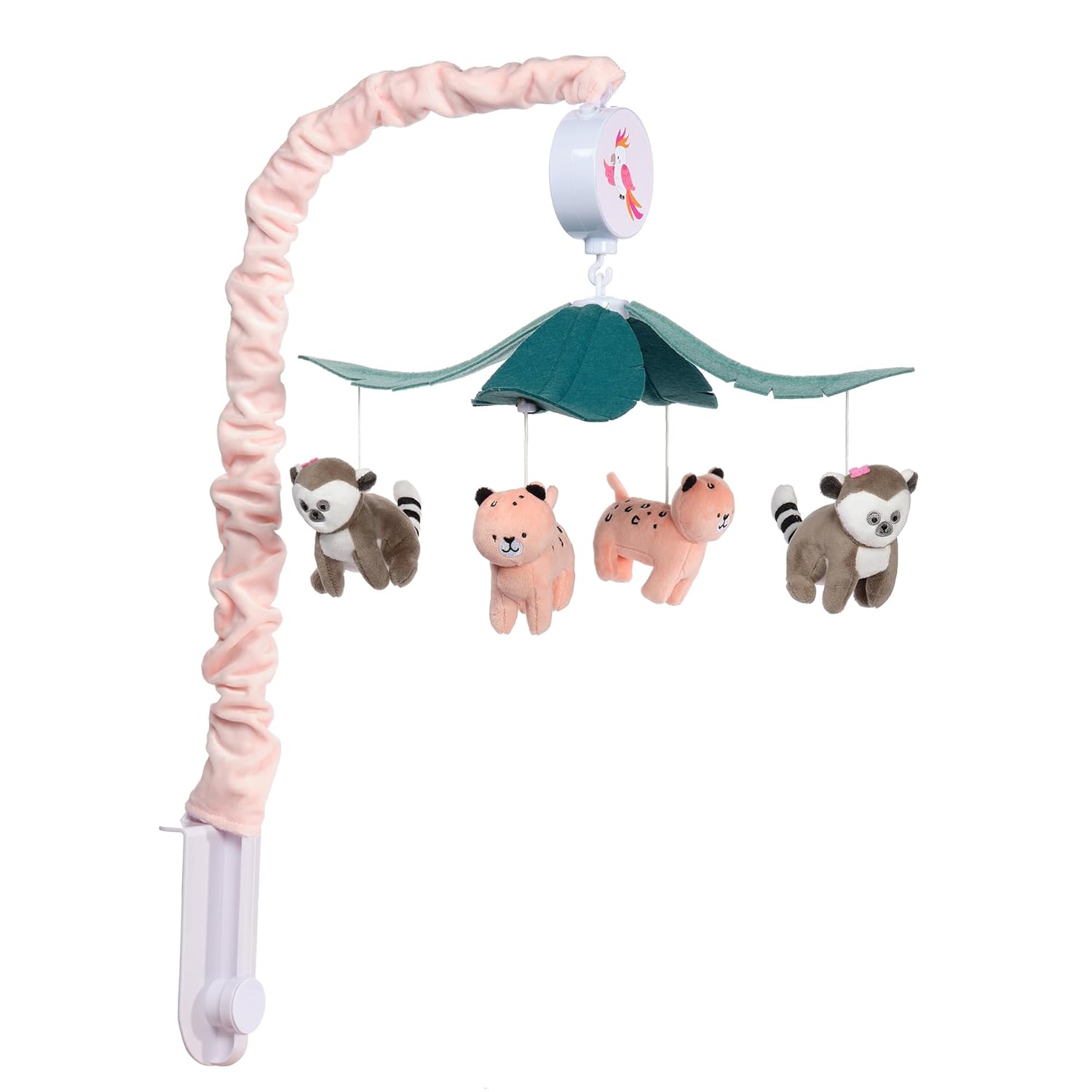 Lambs Ivy Enchanted Safari Animal Musical Crib Mobile