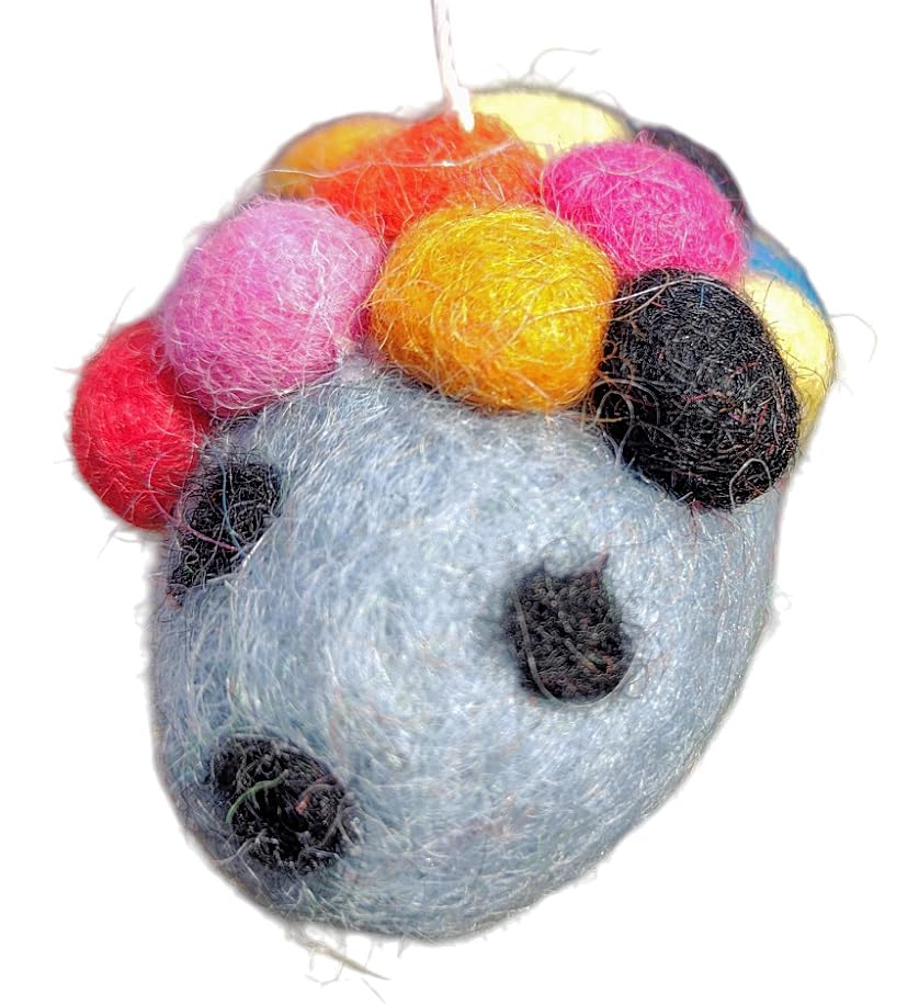 Handmade Felt Hedgehog Animal Mobile for Nursery Decor