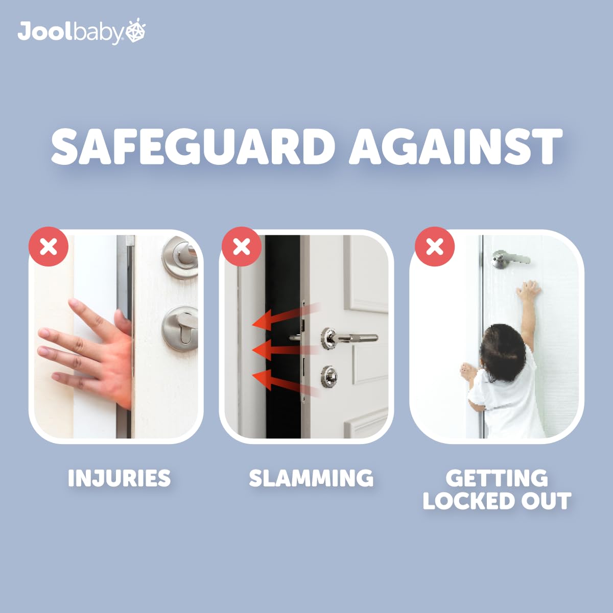 Jool Baby Door Pinch Guards 6 Pack Soft Foam Child Safety