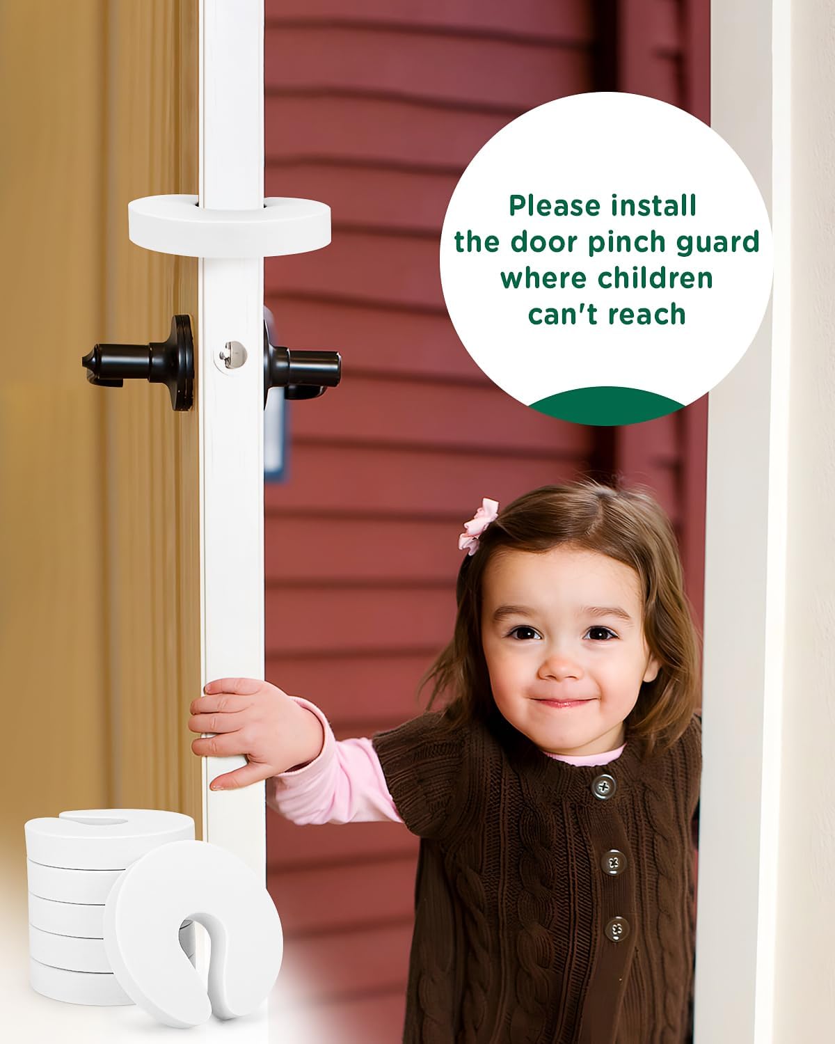 Pack of 6 Door Pinch Guards Child Proof Door Stopper Prevents Fingers Injury Safe for Baby Pets