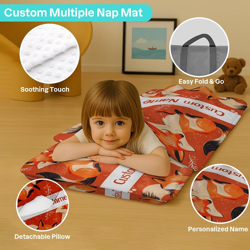 Custom Toddler Nap Mat with Personalized Name 1