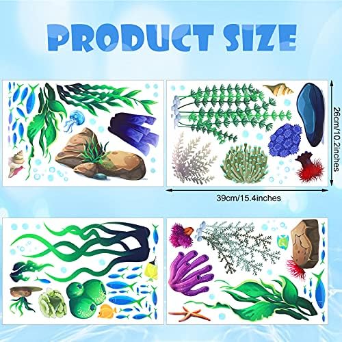 Zonon Under The Sea Wall Decals Coral Reef and Seaweed