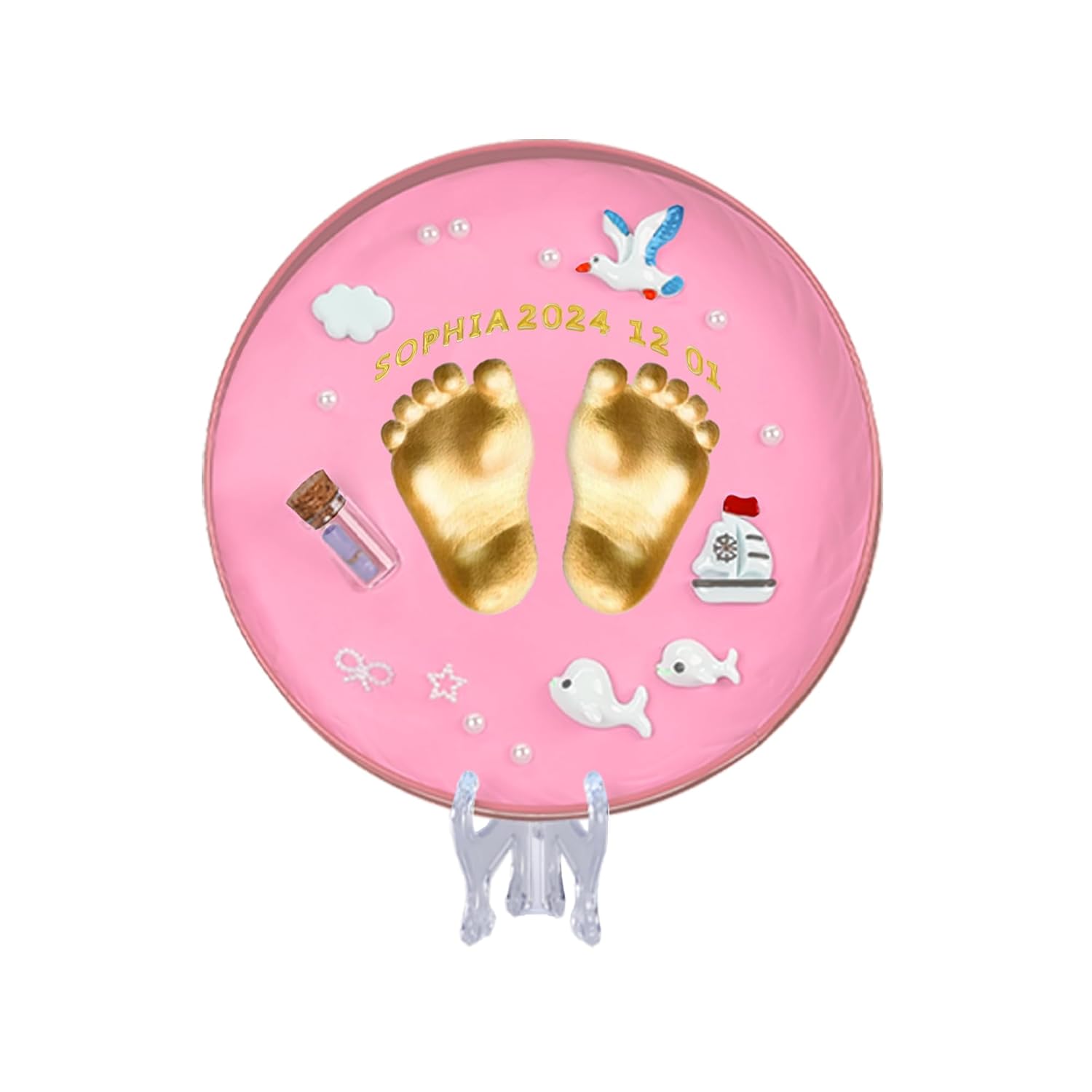 YouMin Baby Footprint Kit Hand Foot Print Kit Newborn Keepsake