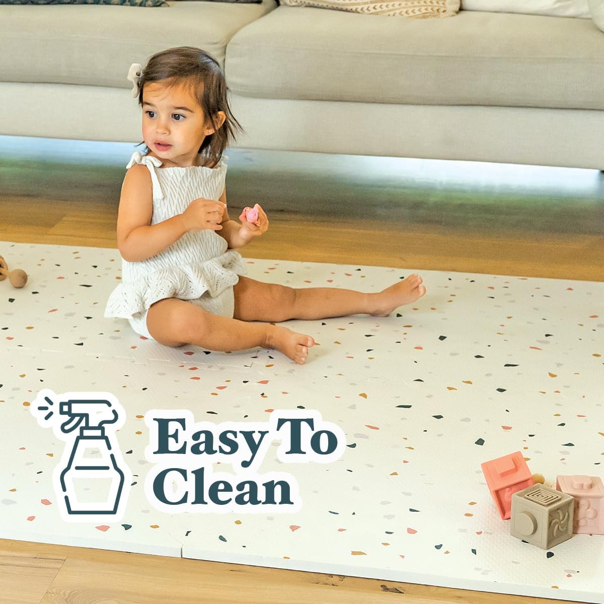 Simply Tots Modern Terrazzo Play Mat 4x6ft