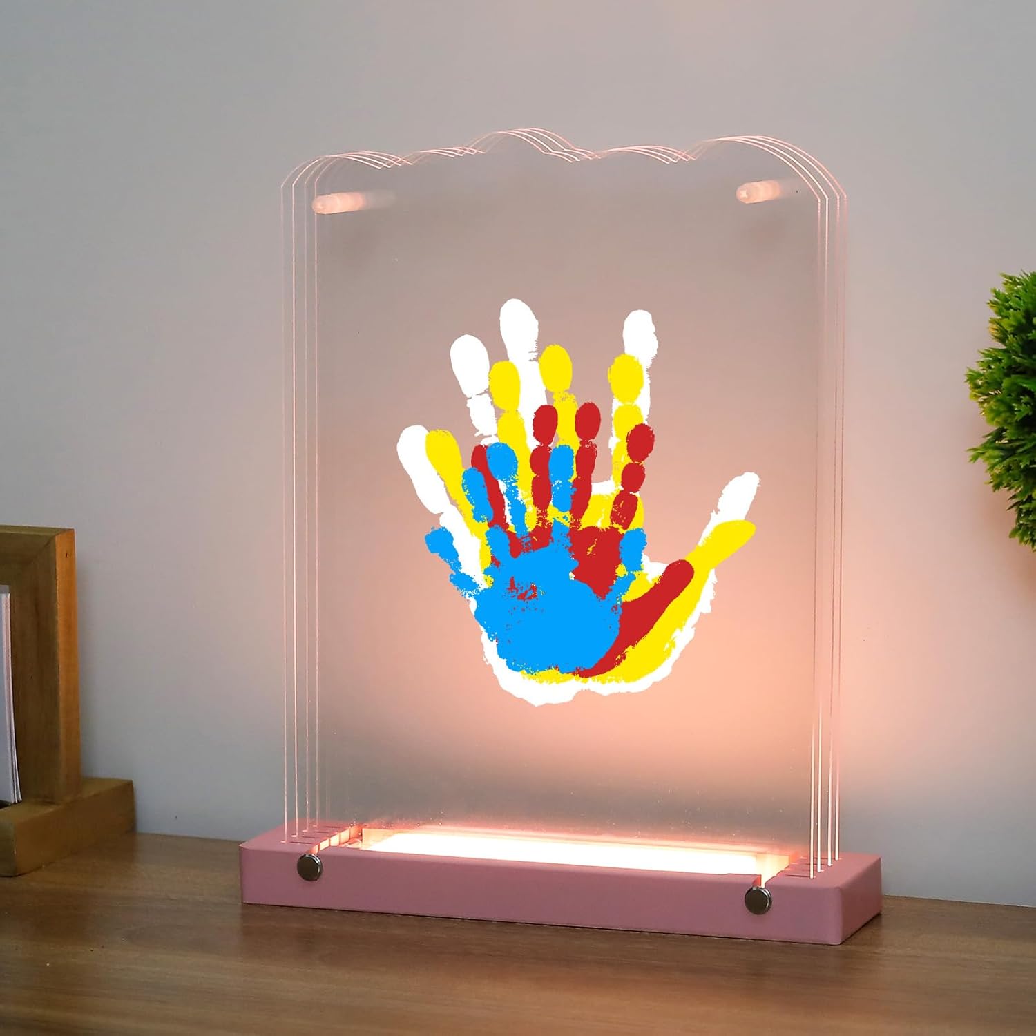 Family Handprint Kit with Light Pink