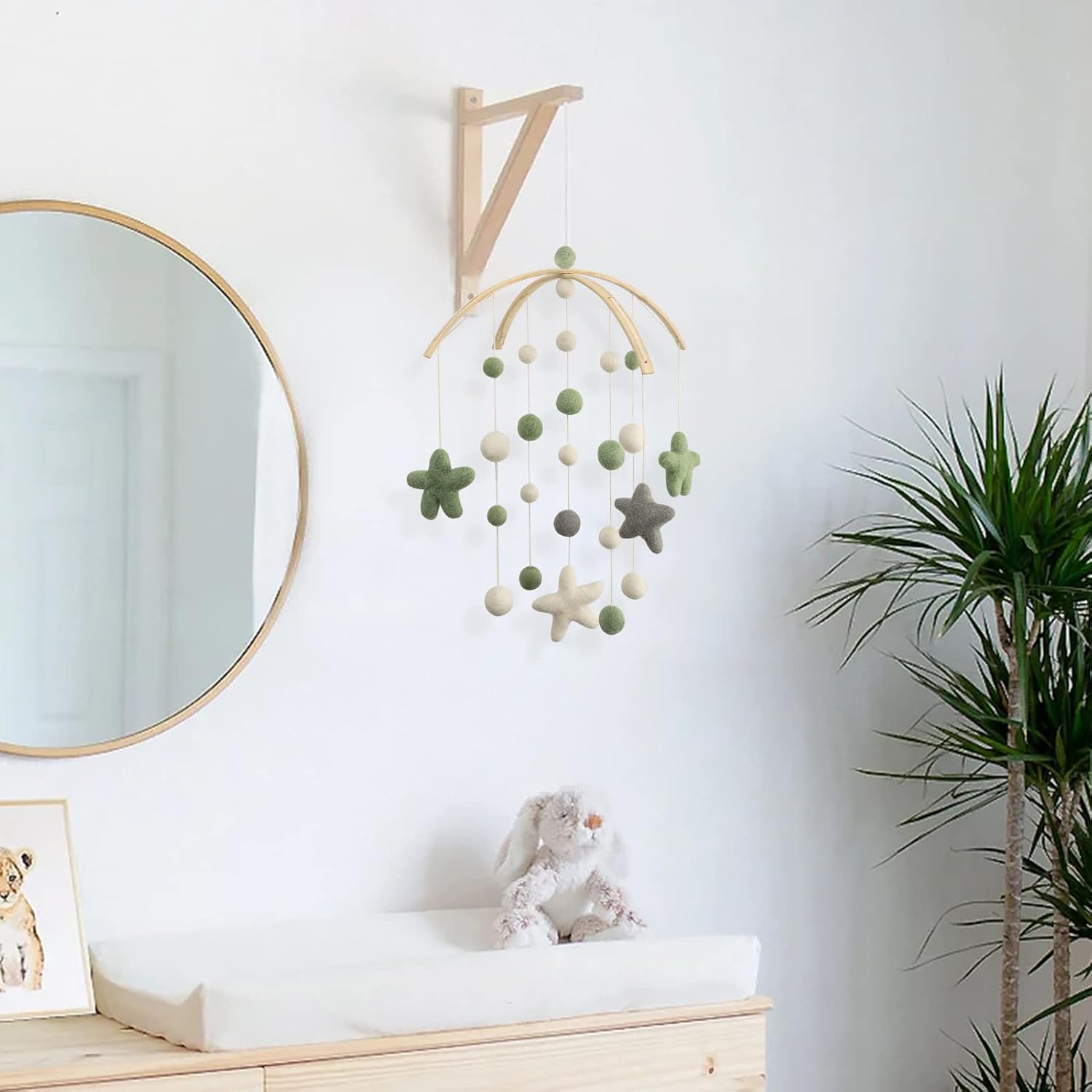 Gender Neutral Baby Mobile with Boho Decor