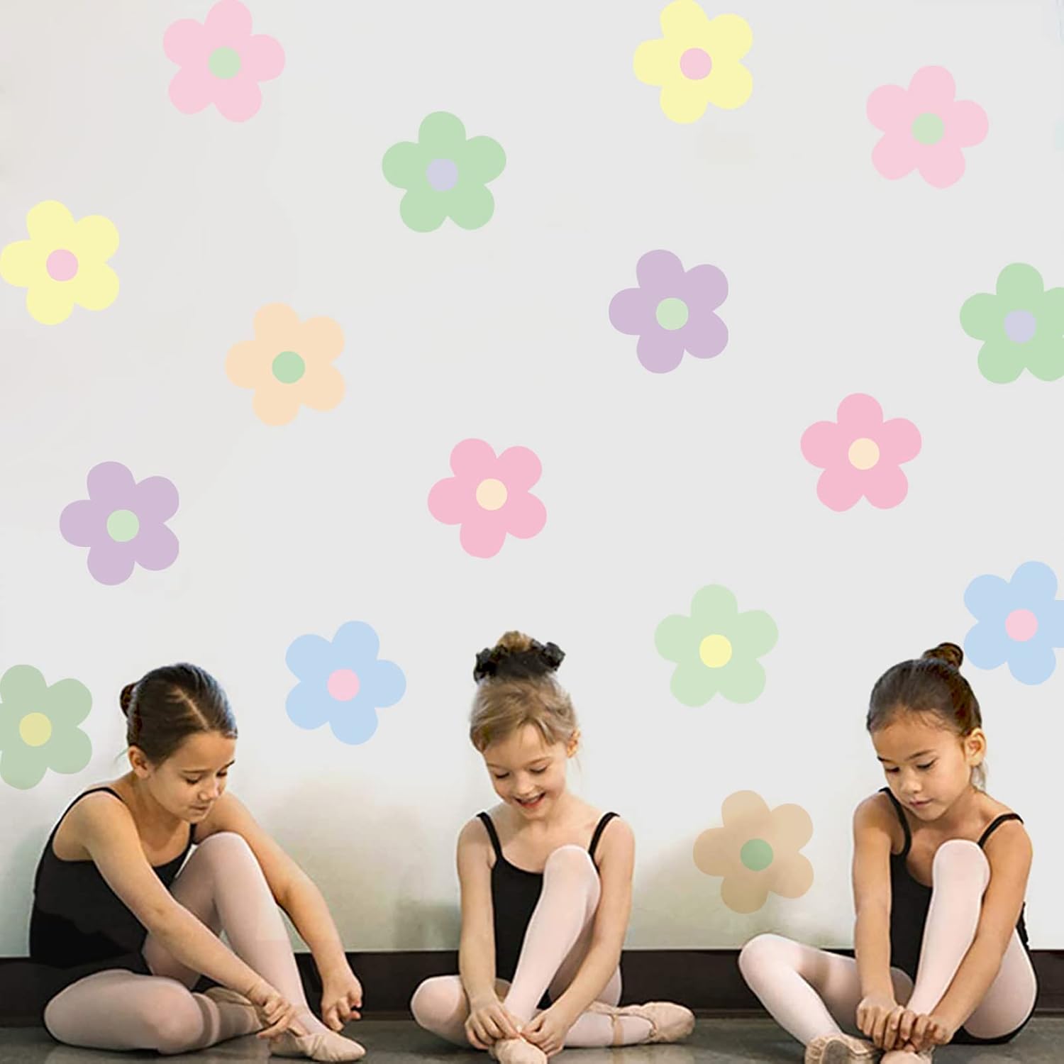24 Pcs Y2K Flower Wall Decals Peel and Stick