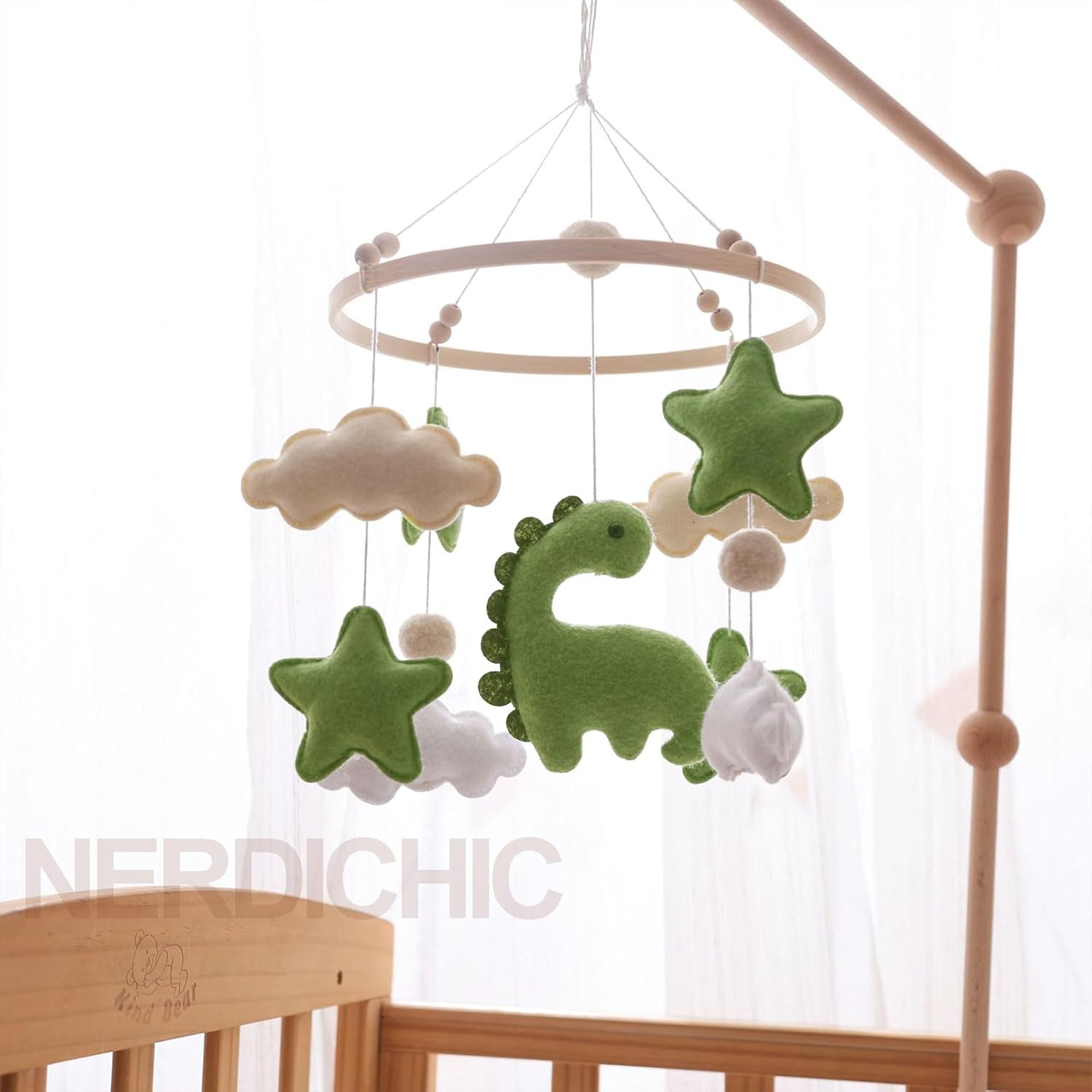 Dinosaur Diplodocus Crib Mobile for Boys Girls