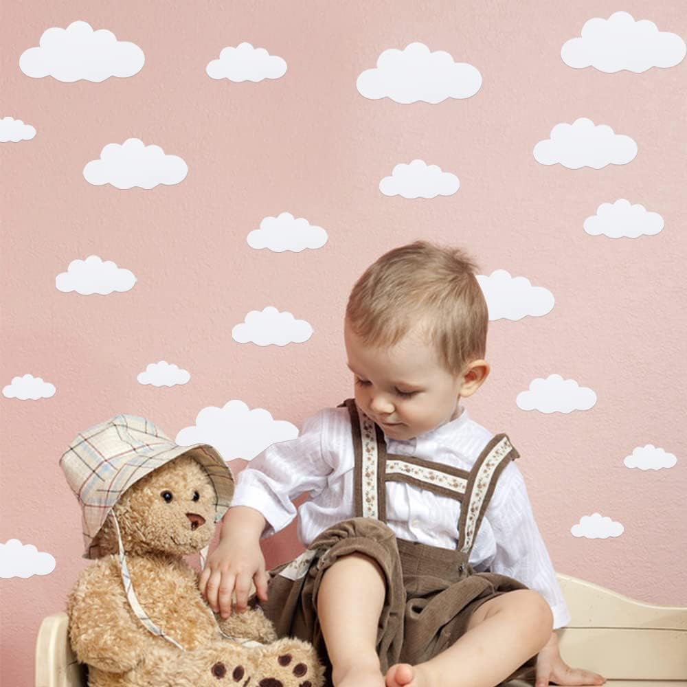 31pcs Big Clouds Vinyl Wall Decals DIY Removable Wall Art Decor