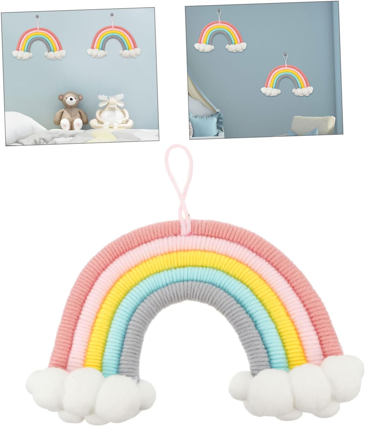 YARNOW Cloud Rainbow Wall Decor Woven Ornament
