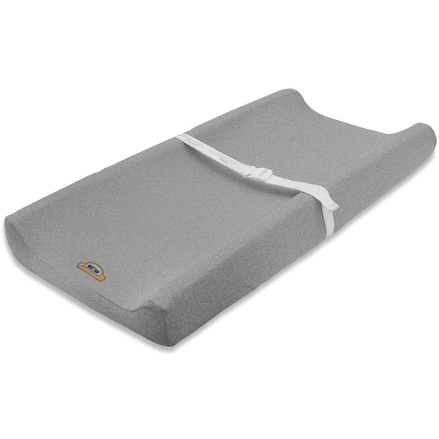 BlueSnail Plush Changing Pad Cover 2-Pack Navy Gray